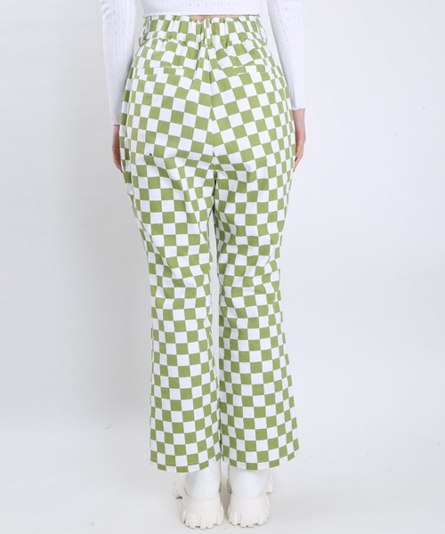 WC(ダブル シー)の「WC/フラッグチェックパンツ(スラックス・レディース・グリーン/ブラック/ブラウン・FREE)」の6枚目の写真