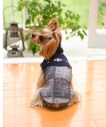 EDWIN（エドウィン）の「EDWIN/エドウィン/デニムパッチワークシャツ/犬服(ドッグウェア)（ペットウェア）」