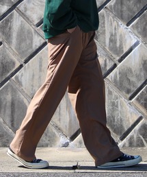 -Loose wide straight pants - / ルーズワイドストレートパンツ