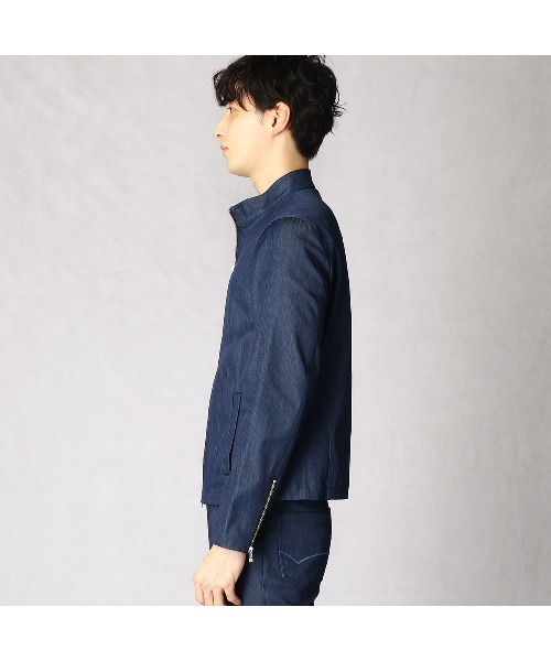 希少色/COMME CA MEN コムサメン ラムレザー シングルライダース ラムナッパ シングルライダースブルゾン（0731LK01
