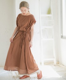 ITEMS URBANRESEARCH | インド綿ウエストギャザーワンピース(ワンピース)