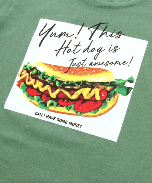 BREEZE（ブリーズ）の「/3柄ファストフードＴシャツ（Tシャツ/カットソー・キッズ・レッド/オフホワイト/グリーン・140/110/90/130/80/100/120）」の8枚目の写真