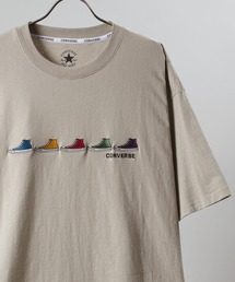 CONVERSE（コンバース）の「【CONVERSE／コンバース】FIVE SHOES 刺繍半袖Tシャツ（Tシャツ/カットソー・メンズ）」