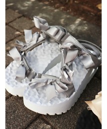 merry jenny | ラメリボンベルクロサンダル(サンダル)