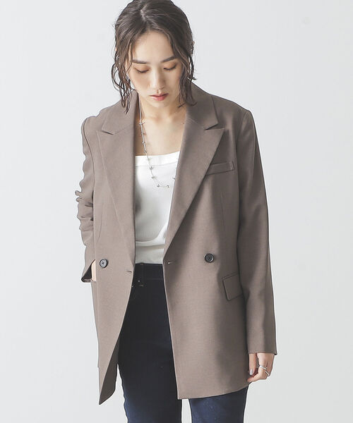 BEAMS LIGHTS（ビームスライツ）の「BEAMS LIGHTS / オックス テーラー ジャケット（テーラードジャケット・レディース・ブラウン系その他2/ブラウン系その他4・38/36）」の4枚目の写真