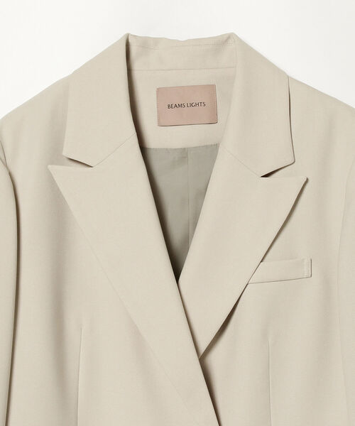 BEAMS LIGHTS（ビームスライツ）の「BEAMS LIGHTS / オックス テーラー ジャケット（テーラードジャケット・レディース・ブラウン系その他2/ブラウン系その他4・38/36）」の8枚目の写真