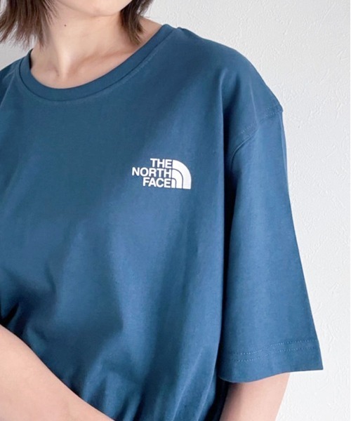 THE NORTH FACE（ザノースフェイス）の「【THE NORTH FACE(ザ・ノースフェイス)】ロゴプリント半袖Tシャツ  BASIC COTTON S/S R/TEE（Tシャツ/カットソー・レディース・ブラック/ホワイト/グレー/アイボリー/ライトベージュ/ライトグレー/ダークネイビー/ライトブラウン/ネイビー/グレー系・M/L/XL）」の9枚目の写真