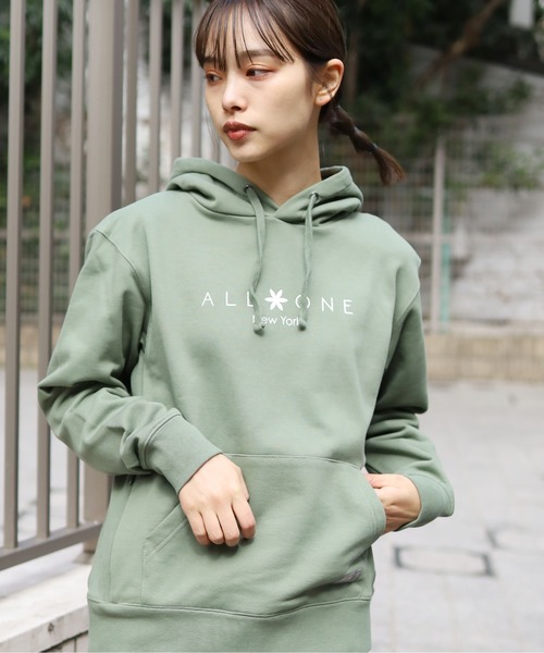 ROOPTOKYO（ループトウキョウ）の「ALL ONE/オールワン BASIC LOGO HOODIE フロントロゴプリント パーカー（パーカー・メンズ・ブラック/ネイビー/オリーブ・S/L/XS/M/XL）」の3枚目の写真