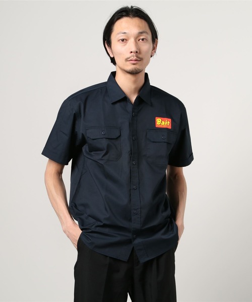 BAIT（ベイト）の「BAIT ベイト MART WORKSHIRTS - 214-BAT-SHT-001（シャツ/ブラウス・メンズ・Navy・M/L）」の8枚目の写真