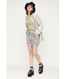 SLY | RAM LEO HW PIN TUCK S/PT レオパード ピンタック ショートパンツ(スラックス)
