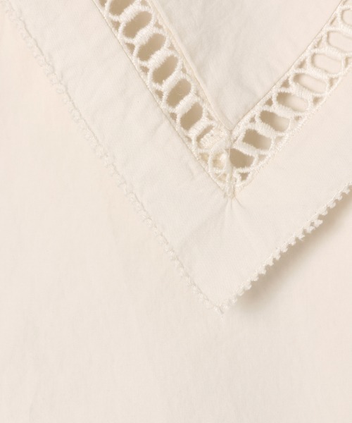 JEANASIS（ジーナシス）の「カットワークカラーショートシャツ/943114（シャツ/ブラウス・レディース・ホワイト/アイボリー/ブラック/オレンジ・FREE）」の12枚目の写真