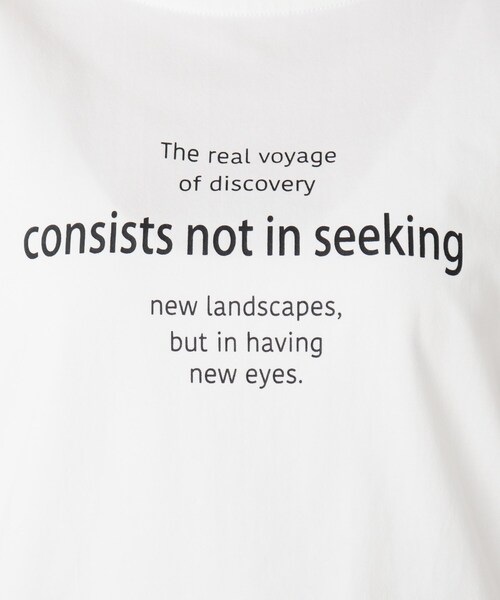 SHOO・LA・RUE（シューラルー）の「◆オトナロゴTシャツ（Tシャツ/カットソー・レディース・ライトブルー/ブラック/ホワイト系・02/03/04）」の10枚目の写真