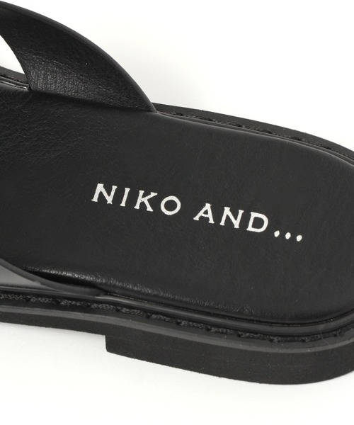 niko and...（ニコアンド）の「フェイクレザーハナオサンダル（サンダル・メンズ・ブラック/ブラウン・LARGE/MEDIUM）」の16枚目の写真
