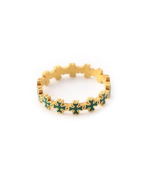 ESTNATION | MARIE-HELENE DE TAILLAC / 20Kエナメルクローバーリング＜11号＞(リング)