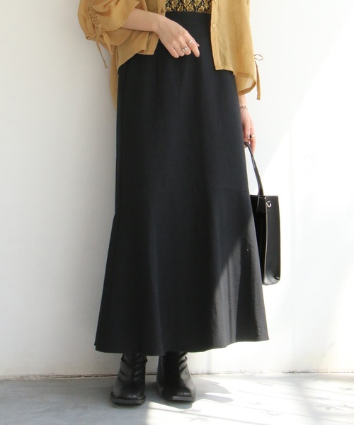 notch.（ノッチ）の「マキシマーメイドスカート（スカート・レディース・ブラック/ベージュ・TM/M）」の2枚目の写真
