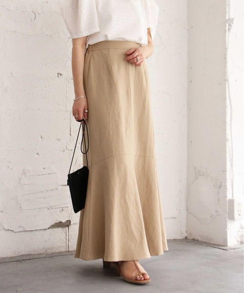 notch.（ノッチ）の「マキシマーメイドスカート（スカート・レディース・ブラック/ベージュ・TM/M）」の10枚目の写真