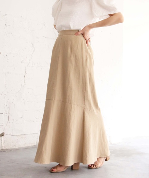 notch.（ノッチ）の「マキシマーメイドスカート（スカート・レディース・ブラック/ベージュ・TM/M）」の14枚目の写真