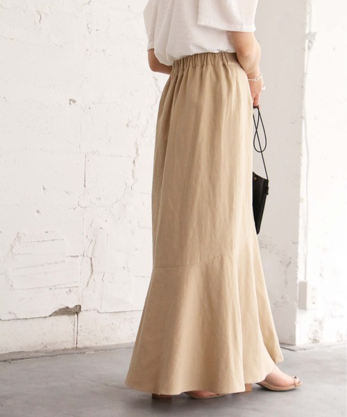 notch.（ノッチ）の「マキシマーメイドスカート（スカート・レディース・ブラック/ベージュ・TM/M）」の3枚目の写真