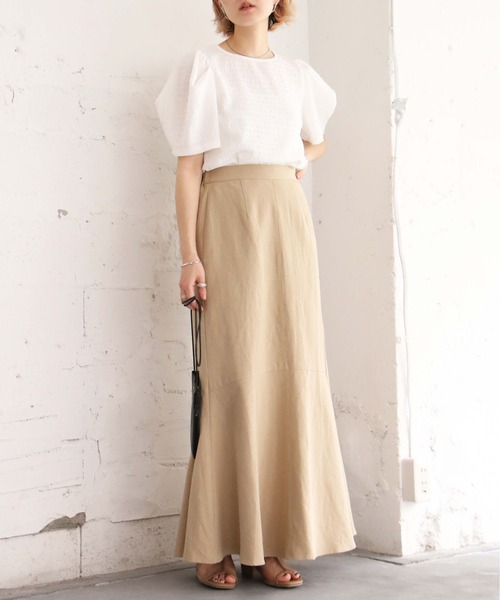 notch.（ノッチ）の「マキシマーメイドスカート（スカート・レディース・ブラック/ベージュ・TM/M）」の12枚目の写真