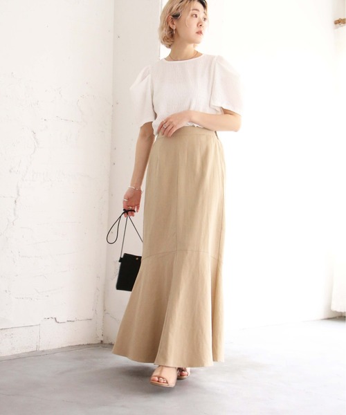 notch.（ノッチ）の「マキシマーメイドスカート（スカート・レディース・ブラック/ベージュ・TM/M）」の11枚目の写真