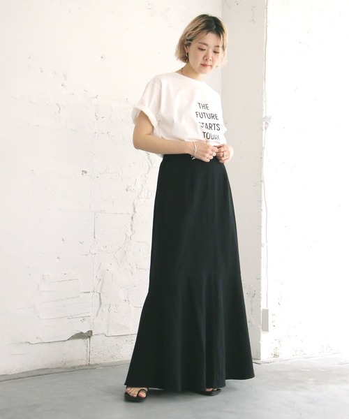 notch.（ノッチ）の「マキシマーメイドスカート（スカート・レディース・ブラック/ベージュ・TM/M）」の15枚目の写真