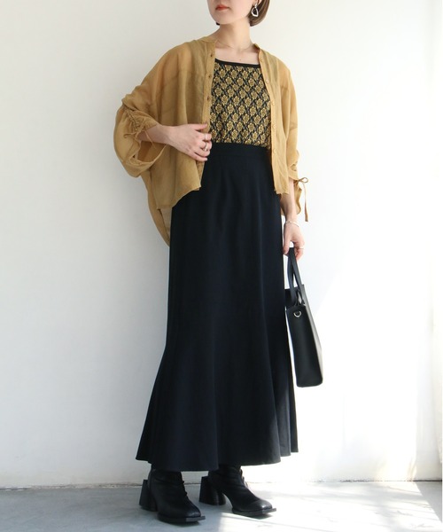 notch.（ノッチ）の「マキシマーメイドスカート（スカート・レディース・ブラック/ベージュ・TM/M）」の18枚目の写真