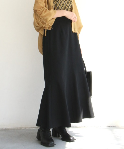 notch.（ノッチ）の「マキシマーメイドスカート（スカート・レディース・ブラック/ベージュ・TM/M）」の17枚目の写真