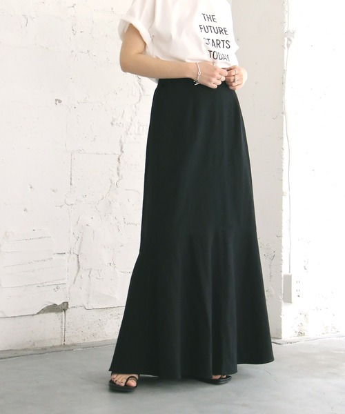 notch.（ノッチ）の「マキシマーメイドスカート（スカート・レディース・ブラック/ベージュ・TM/M）」の16枚目の写真