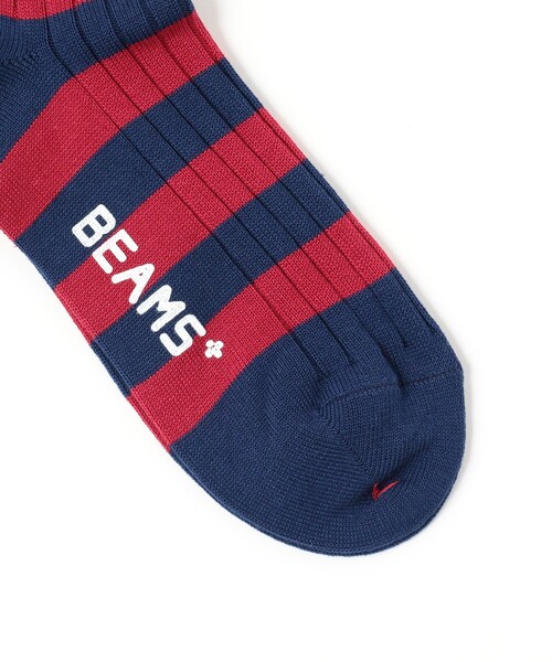 BEAMS PLUS(ビームスプラス)の「BEAMS PLUS / リブ ボーダーソックス(ソックス/靴下・メンズ・インディゴブルー/マスタード/ホワイト/ワイン/グリーン/イエロー系その他6/ブラック・ONE SIZE)」の22枚目の写真