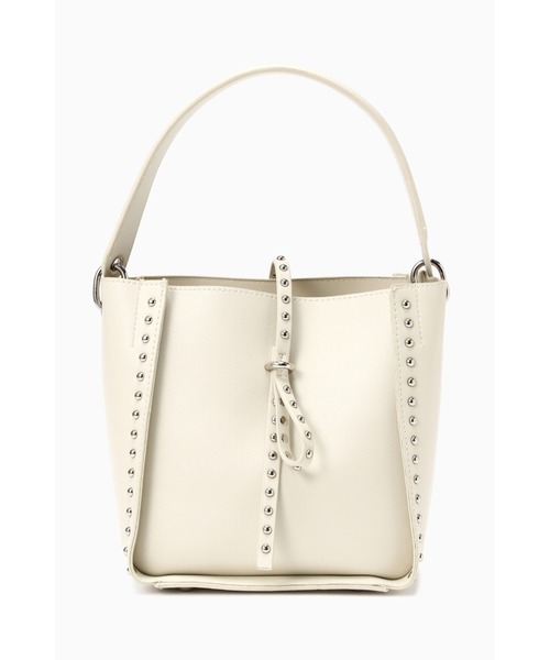 ROSE BUD(ローズバッド)の「スタッズ付ショルダーバッグ(ショルダーバッグ・レディース・ブラック/ホワイト・FREE)」の8枚目の写真