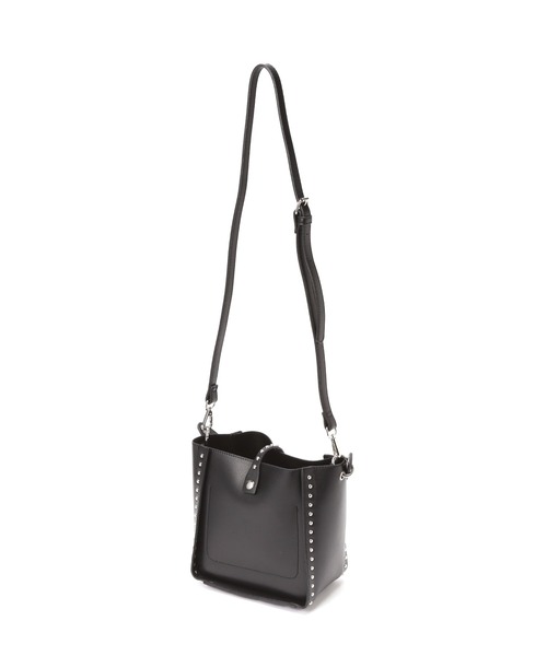 ROSE BUD(ローズバッド)の「スタッズ付ショルダーバッグ(ショルダーバッグ・レディース・ブラック/ホワイト・FREE)」の11枚目の写真