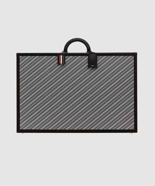 HARD SIDED SUITCASE W/ LEATHER FRAME IN MONOGRAM COATED CANVAS - L78 H53 W23
