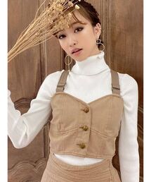 RESEXXY | フェイクレザーポイントビスチェ【セットアップ着用可能】(キャミソール)