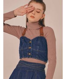 RESEXXY | フェイクレザーポイントビスチェ【セットアップ着用可能】(キャミソール)