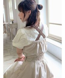 フェイクレザーポイントビスチェ【セットアップ着用可能】