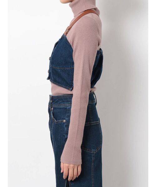 RESEXXY（リゼクシー）の「フェイクレザーポイントビスチェ【セットアップ着用可能】（キャミソール・レディース・アイボリー/インディゴブルー/ベージュ・FREE）」の20枚目の写真