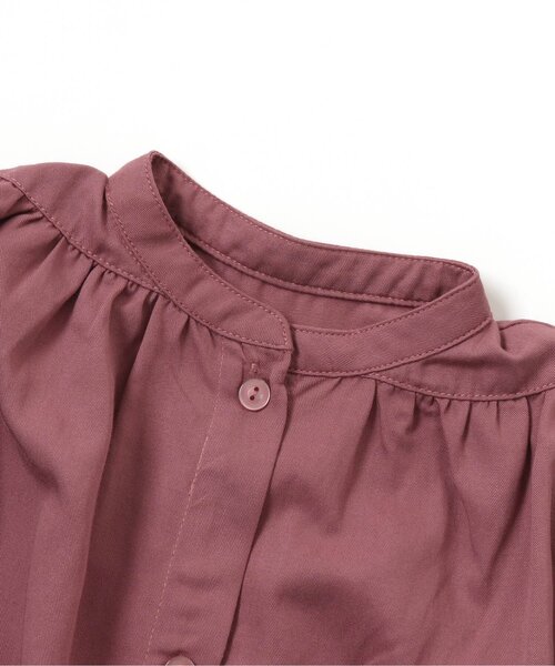 apres les cours（アプレレクール）の「バックリボンシャツワンピース（ワンピース・キッズ・キナリ/サックスブルー/ピンク・100/130/110/80/90/120/140）」の8枚目の写真