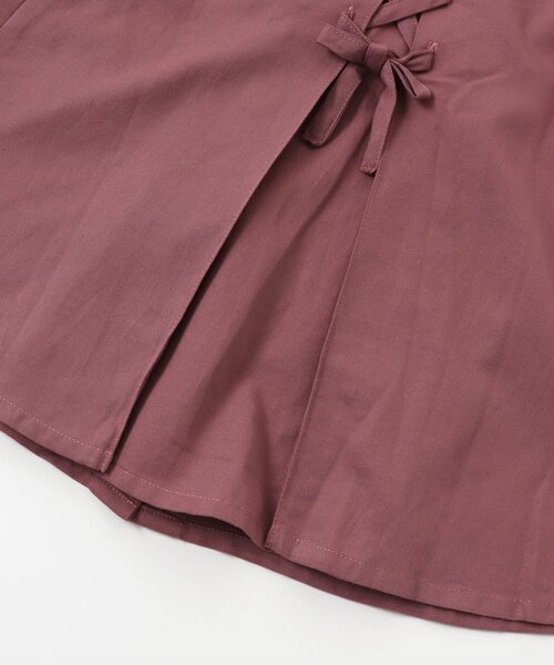 apres les cours（アプレレクール）の「バックリボンシャツワンピース（ワンピース・キッズ・キナリ/サックスブルー/ピンク・100/130/110/80/90/120/140）」の12枚目の写真