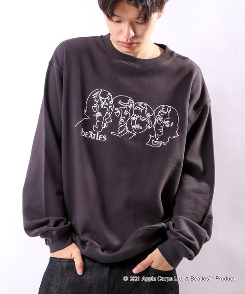 The Beatles（ザビートルズ）の「THE BEATLES プリント刺繍トレーナー（スウェット・メンズ・チャコールグレー/オフホワイト/ホワイト系その他/グレー系その他/ホワイト系その他2/グレー系その他2・LL/M/L）」の5枚目の写真