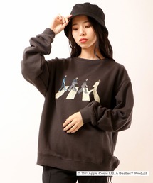 THE BEATLES プリント刺繍トレーナー
