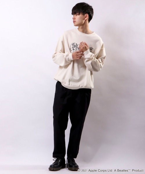 The Beatles（ザビートルズ）の「THE BEATLES プリント刺繍トレーナー（スウェット・メンズ・チャコールグレー/オフホワイト/ホワイト系その他/グレー系その他/ホワイト系その他2/グレー系その他2・LL/M/L）」の17枚目の写真