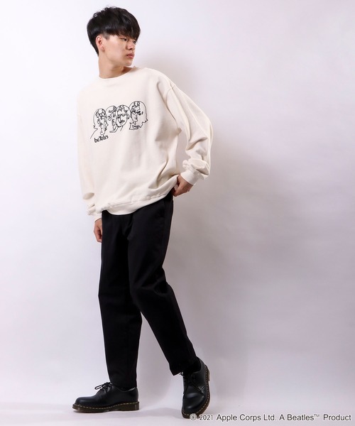 The Beatles（ザビートルズ）の「THE BEATLES プリント刺繍トレーナー（スウェット・メンズ・チャコールグレー/オフホワイト/ホワイト系その他/グレー系その他/ホワイト系その他2/グレー系その他2・LL/M/L）」の18枚目の写真
