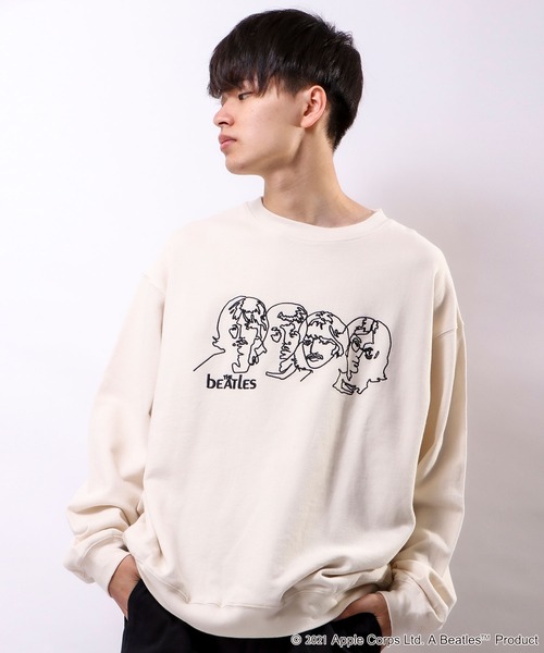 The Beatles（ザビートルズ）の「THE BEATLES プリント刺繍トレーナー（スウェット・メンズ・チャコールグレー/オフホワイト/ホワイト系その他/グレー系その他/ホワイト系その他2/グレー系その他2・LL/M/L）」の16枚目の写真