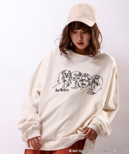 The Beatles（ザビートルズ）の「THE BEATLES プリント刺繍トレーナー（スウェット・メンズ・チャコールグレー/オフホワイト/ホワイト系その他/グレー系その他/ホワイト系その他2/グレー系その他2・LL/M/L）」の19枚目の写真