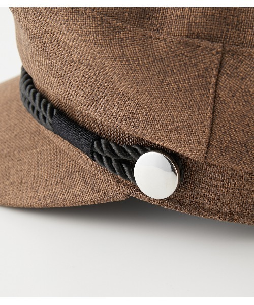 AZUL by moussy（アズールバイマウジー）の「MARINE CASQUETTE/マリンキャスケット（キャスケット・レディース・ライトベージュ/ブラック/ブラウン・FREE）」の7枚目の写真