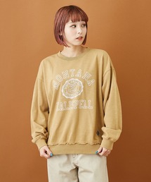 CUBE SUGAR（キューブシュガー）の「スラブミニ裏毛パウダー加工カレッジスウェット（スウェット）」