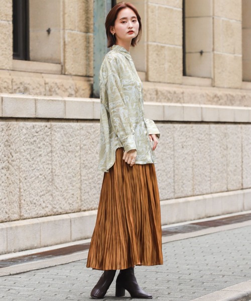 SENSE OF PLACE by URBAN RESEARCH（センスオブプレイスバイアーバンリサーチ）の「マーブルシャツ（シャツ/ブラウス・レディース・ホワイト系その他/ベージュ系その他・ONE）」の15枚目の写真