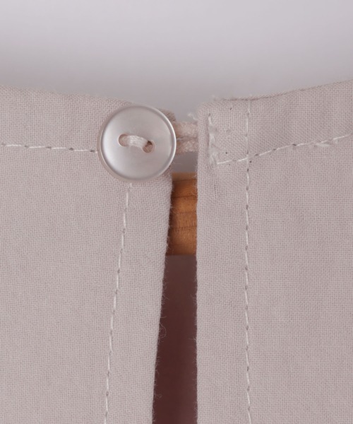 andme（アンドミー）の「コットンワッシャーボリューム袖ハシゴレースブラウス（シャツ/ブラウス・レディース・チャコールグレー/オフホワイト/ピンク系その他/グレイッシュベージュ・M）」の14枚目の写真