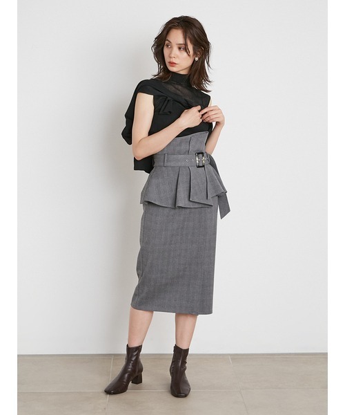 SNIDEL(スナイデル)の「スパークルシアーカーディガン(ニット/セーター・レディース・ライトブルー/ラベンダー/ブラック・FREE)」の14枚目の写真