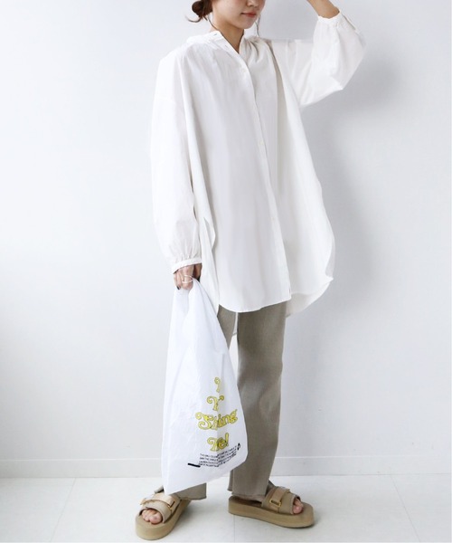 JOURNAL STANDARD relume（ジャーナルスタンダード　レリューム）の「コットンタイプライターギャザーブラウス◆（シャツ/ブラウス・レディース・ホワイト/ブラック/ブルー・FREE）」の8枚目の写真